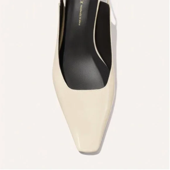 BRAND NEW Margaux The Sofia Sling - Ecru Crinkle Patent (39) - Picture 5 of 14